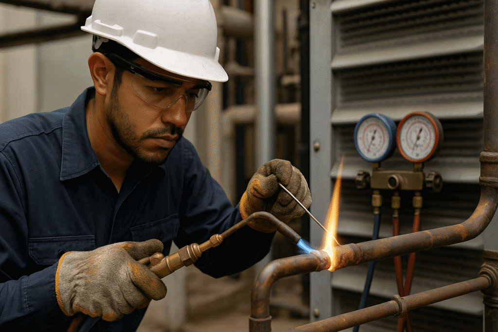 Formation brasage et habilitations froid industriel au Maroc